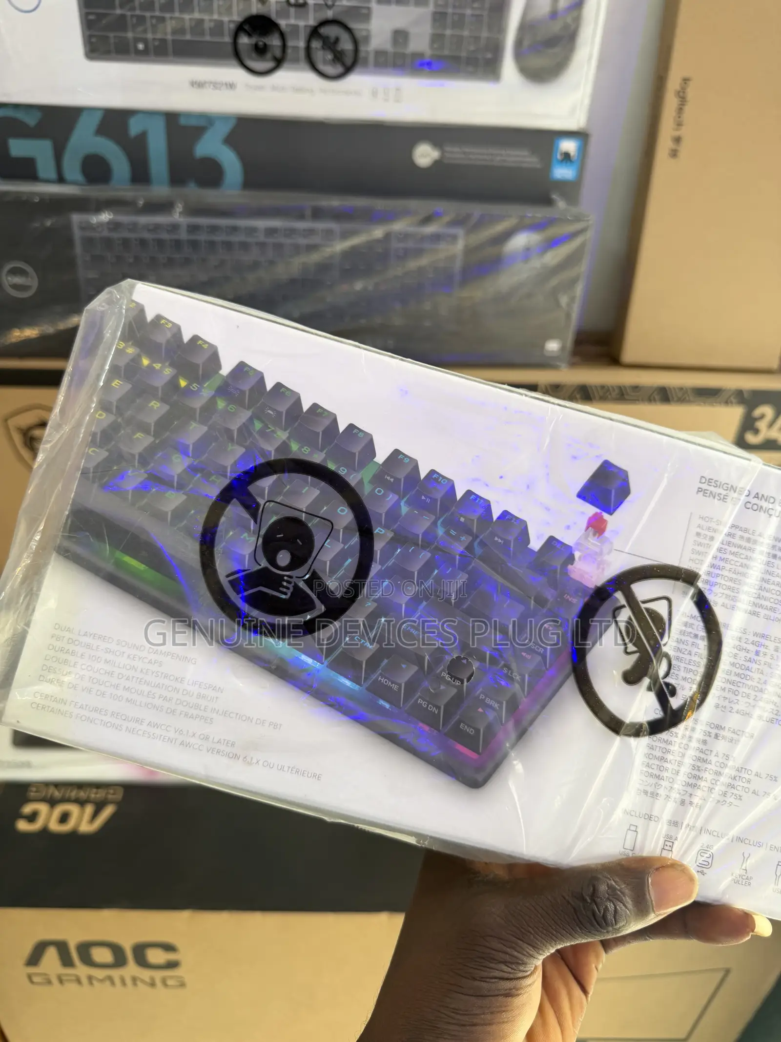 Alienware Pro Wireless Gaming Keyboard, Linear Mechanical, RGB