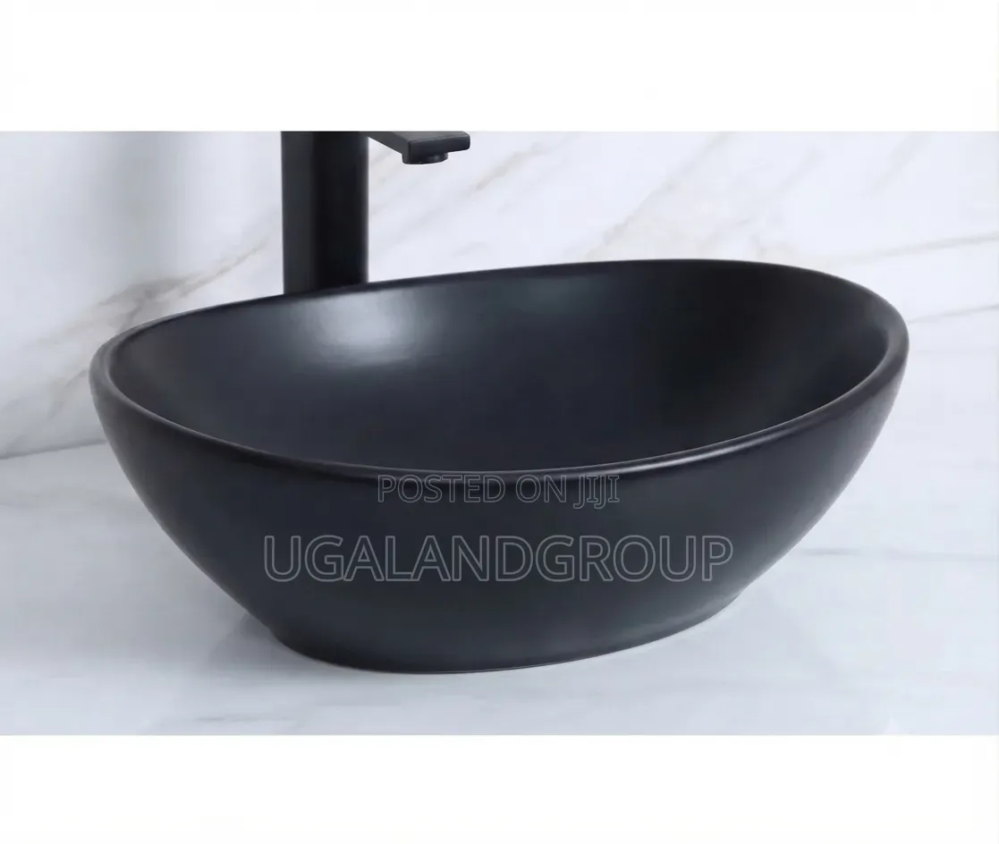 Modern Black Countertop Basin