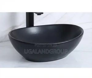 Modern Black Countertop Basin