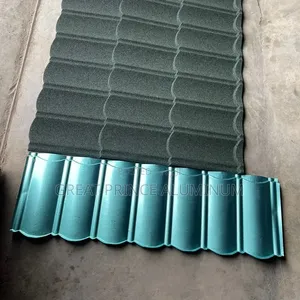 Stone Ties Roofing Sheet Black Bond and Green Milano and Brown