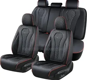 Seat Cover for Car Black W/Red