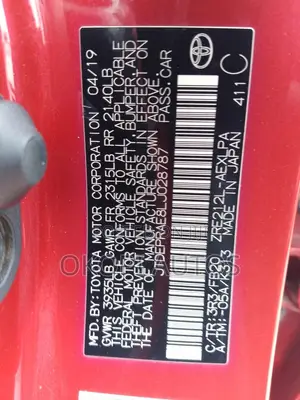 Toyota Corolla 2020 Red