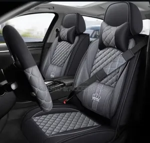 Toyota Black Grey Luxury Crown 5pcs/Set Fullcover Seatcover