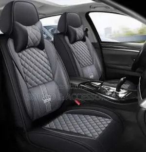 Toyota Black Grey Luxury Crown 5pcs/Set Fullcover Seatcover