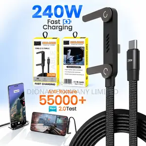 240W Fast Charging Cable With Holder and Stand for iPhone Android