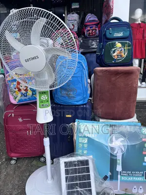 GDTIMES Solar Fan With Battery Backup - 3.5Hrs to 10.5Hrs