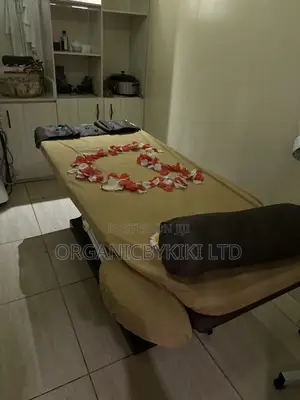 Professional Massage Table Inside a Spa or Wellness Treatment Room