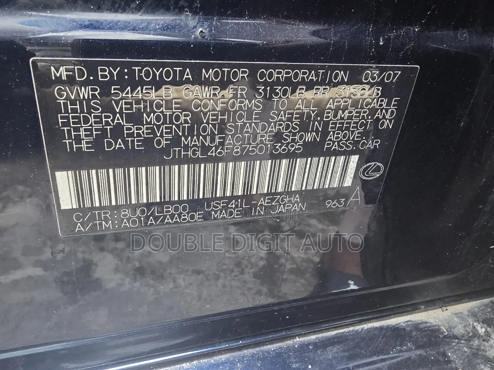 Lexus LS 460 2007 Blue