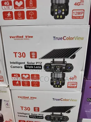 T30 4G Solar PTZ Security Camera – Triple Lens