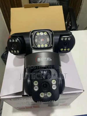 Triple Lens 4g Network Solar Camera