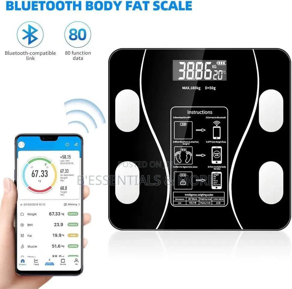 Bluetooth Digital Bathroom Scale