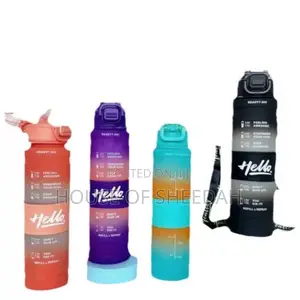 1 LTR Hello Motivational Water Bottle