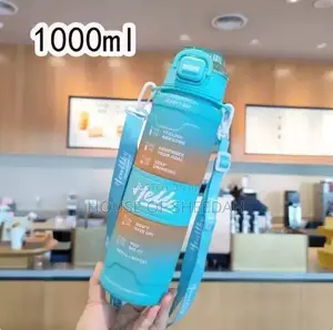 1 LTR Hello Motivational Water Bottle