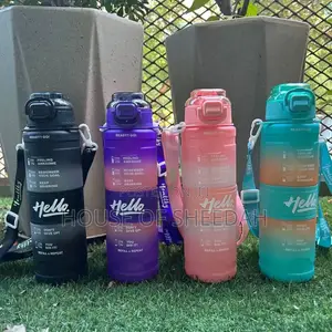 1 LTR Hello Motivational Water Bottle