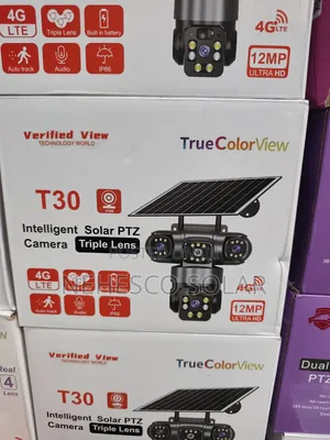 Triple Lens 4G Solar Security Camera With Auto Tracking