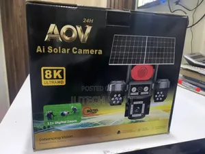 4g/E-Sim 4 Lens Solar Camera