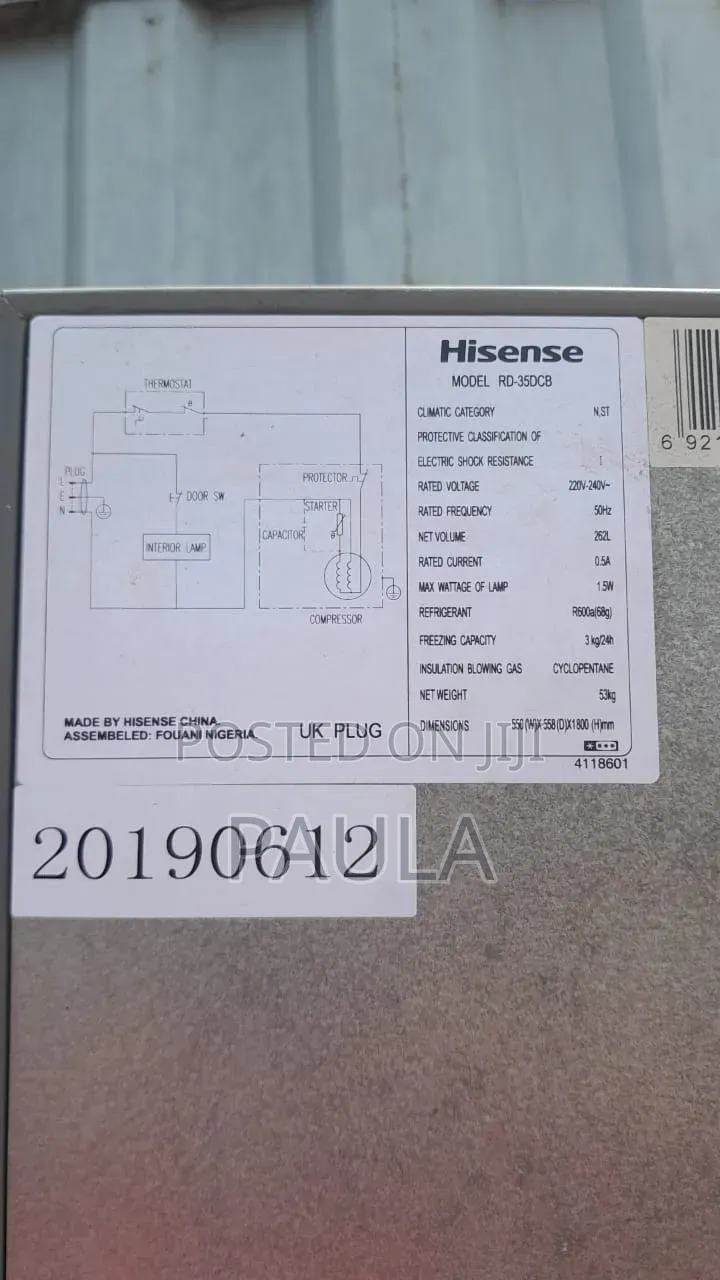 Hisense Bottom Freezer Refrigerator