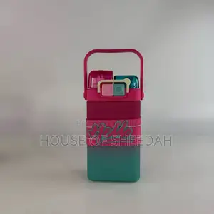 Colourful Square-Shaped Gradient Water Bottles