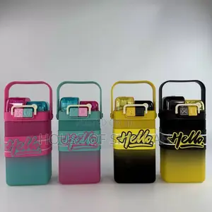 Colourful Square-Shaped Gradient Water Bottles