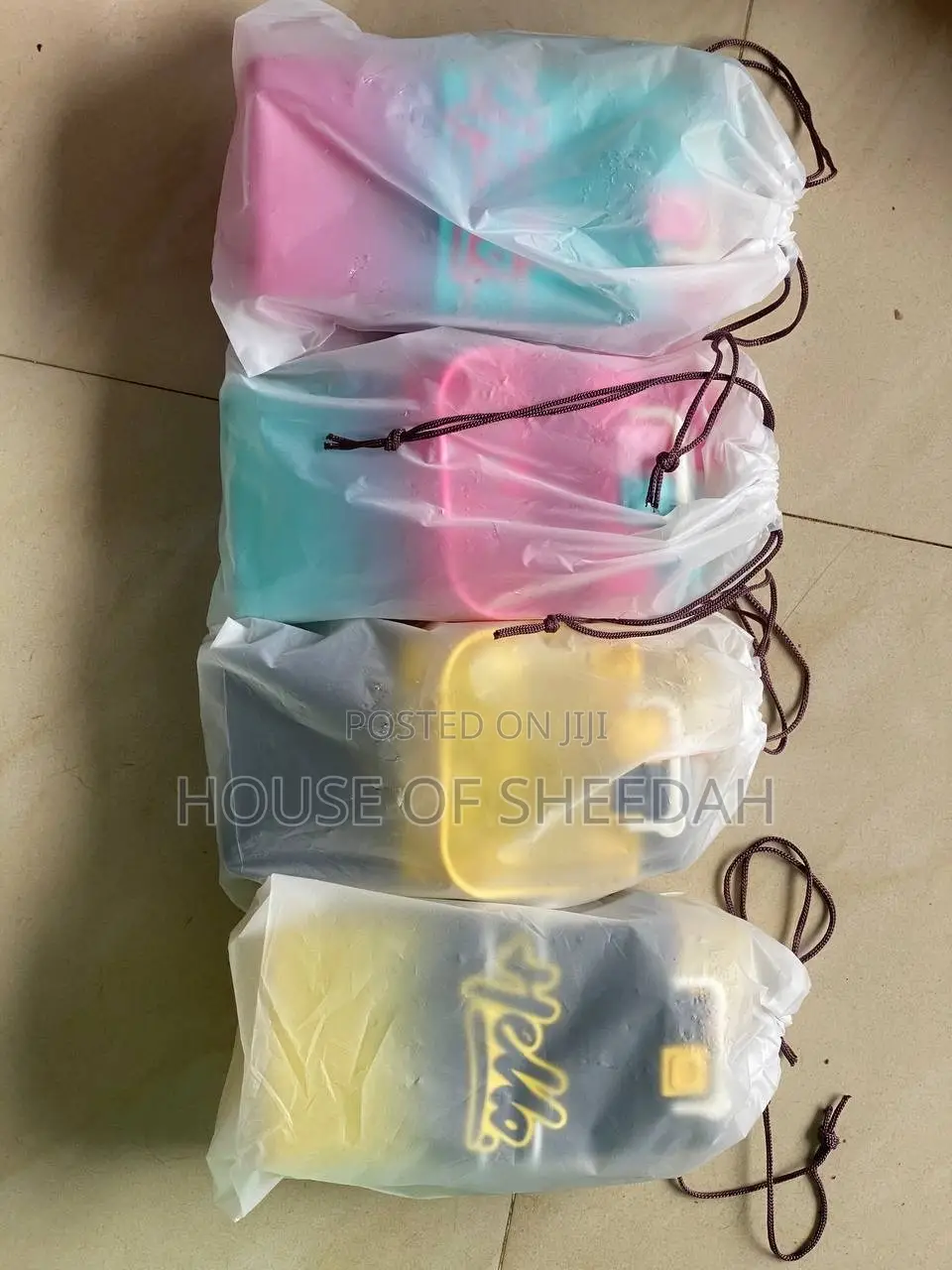 Colourful Square-Shaped Gradient Water Bottles