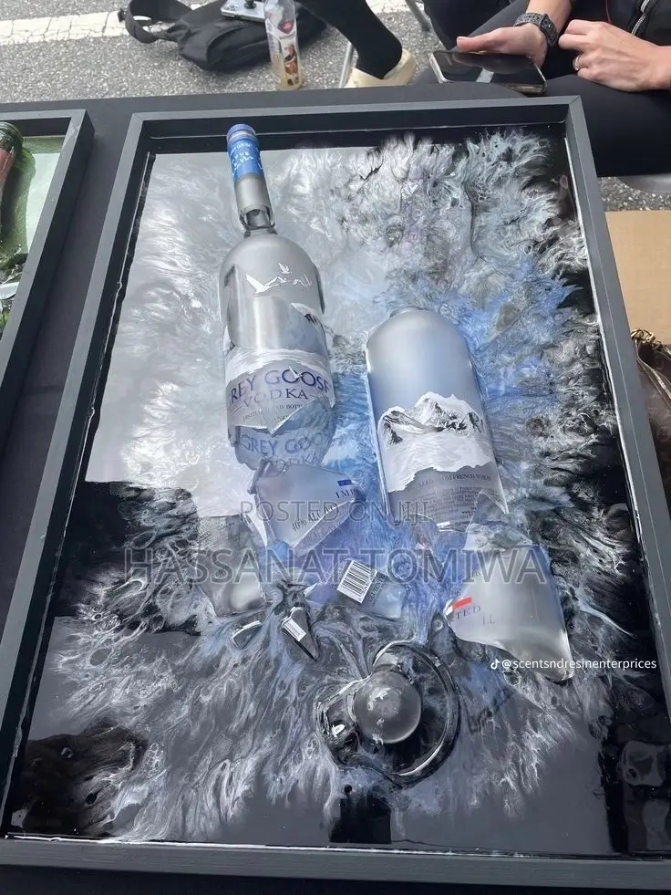 Luxury Handmade Resin Decorative Tray