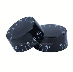 4pcs Electric Guitar Knob Black Speed Volume Tone Control for Les Paul