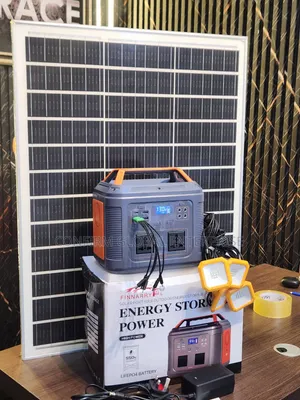 500W Portable Solar Generator With 4 Emergency Bulbs