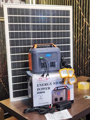 500W Portable Solar Generator With 4 Emergency Bulbs