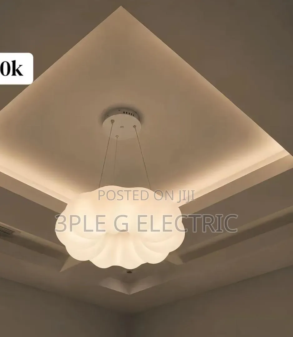 White Body Dropping Chandelier