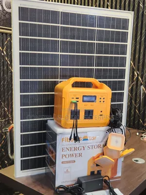 500W Solar Energy Storage Generator With 100W Panel