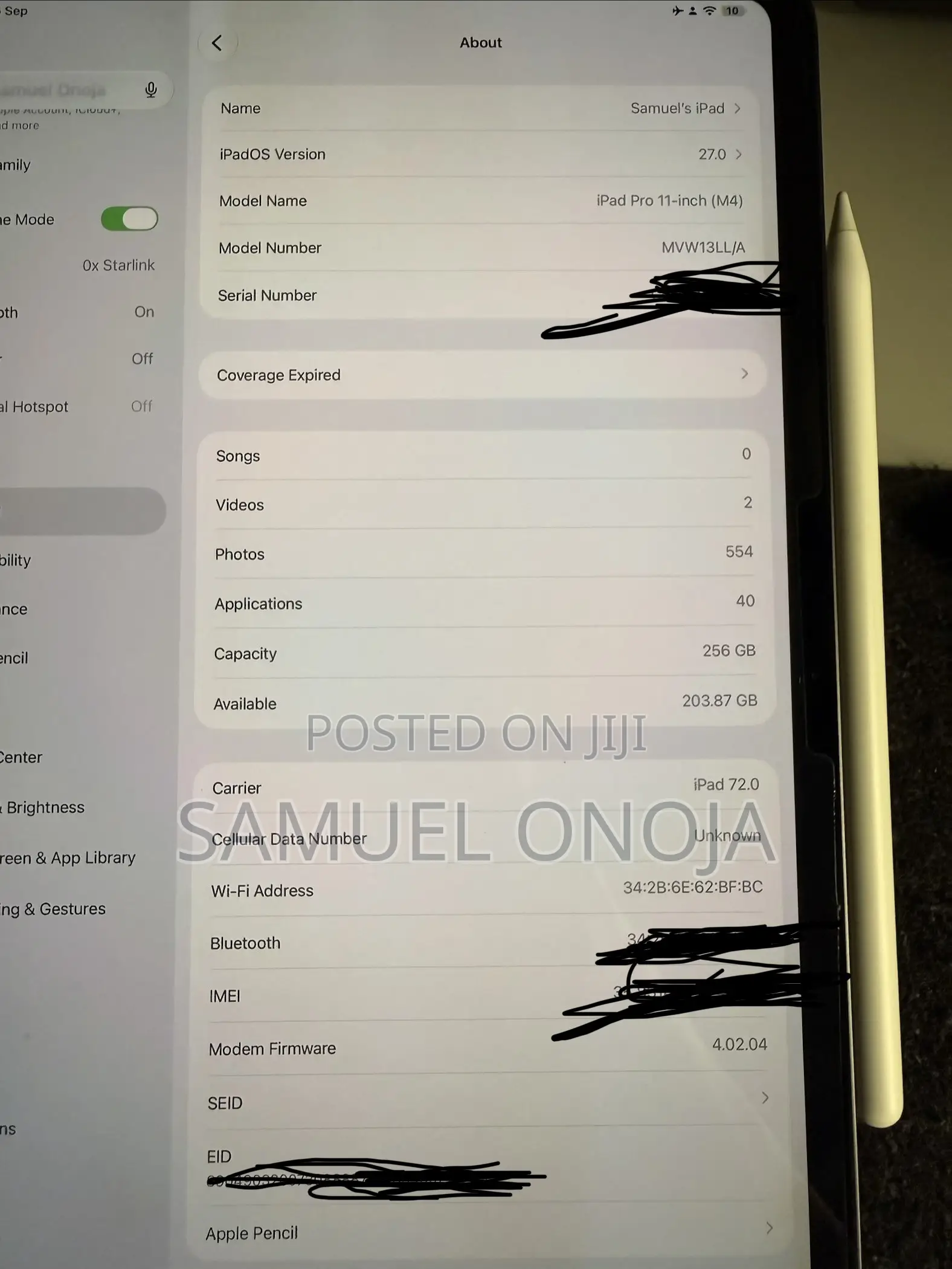 Apple iPad Pro 11 (2024) 256 GB Gray