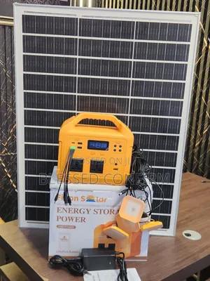 500W Solar Generator + 100W Solar Panel + 4 LED Bulbs