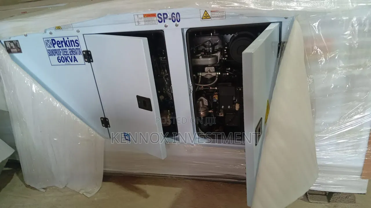 60kva Perkins Soundproof Diesel Generator.