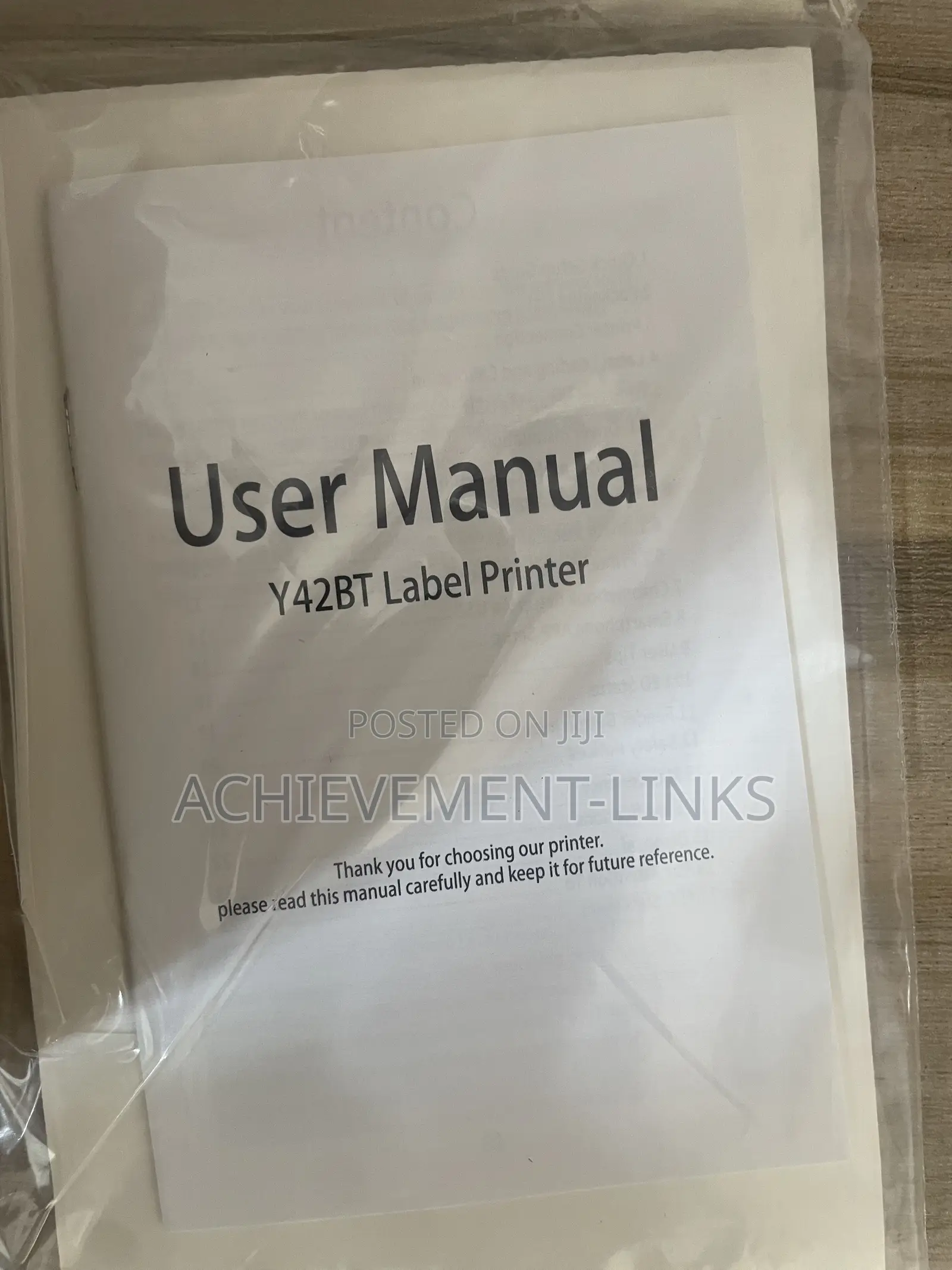 Bluetooth Thermal Label Printer Y42 Size 183*80*67mm