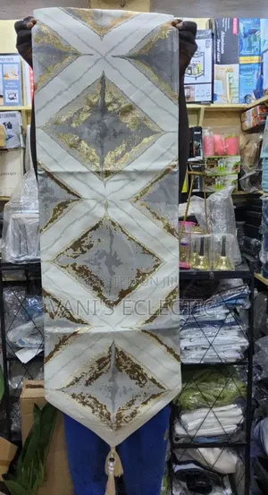 Premium Metallic Table Runner With Tassels