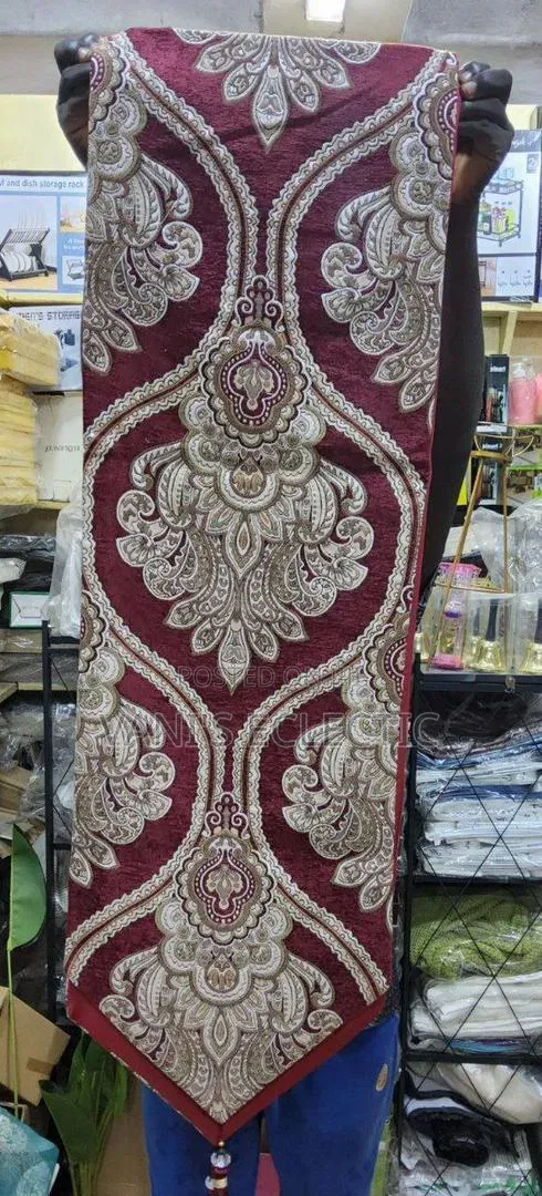 Premium Metallic Table Runner With Tassels