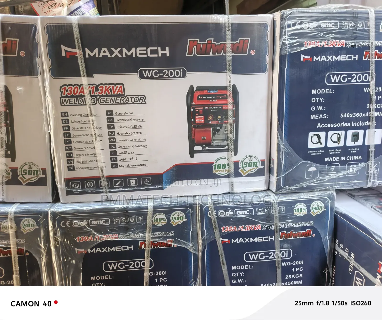 1.3kva WG 2000i Welding Generator