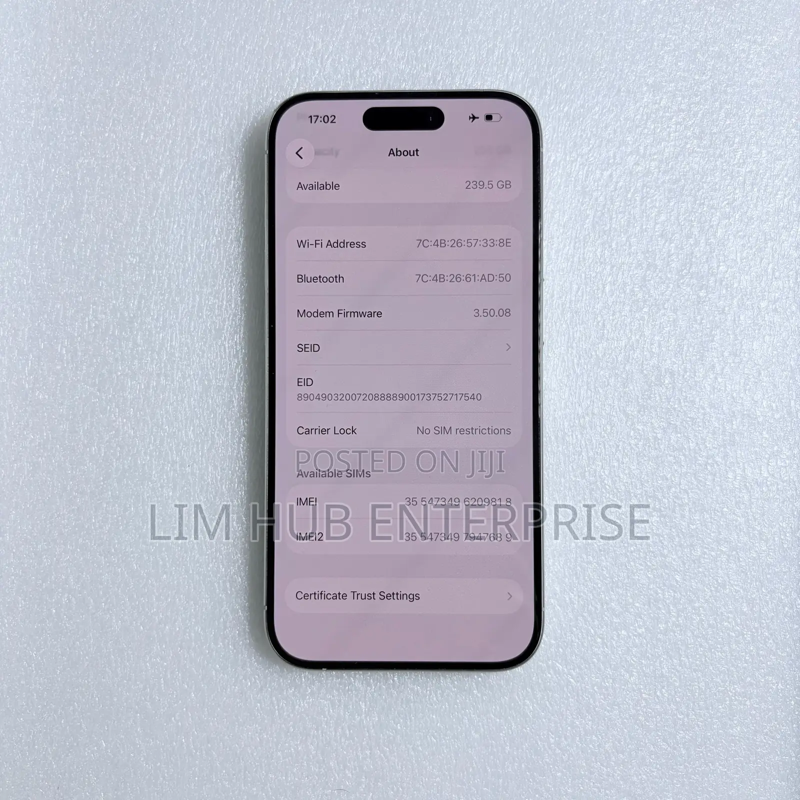 Apple iPhone 15 Pro 256 GB White
