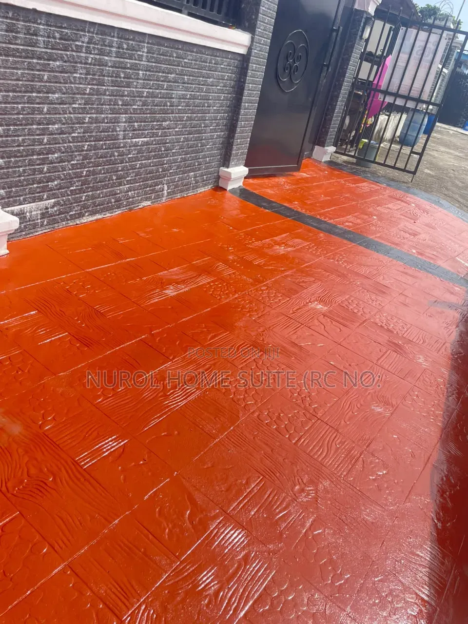 Unique Stamped Concrete Floor