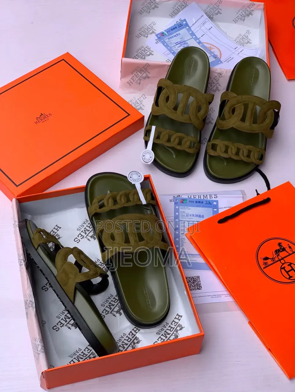 Hermes Luxury Slides Women+ Dustbag
