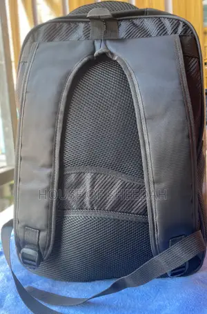 Large Capacity Multi-Functional Black Fabric Backpack