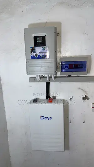 Deye 6kw Inverter With 5kwh Lithium Battery + Complete Set Up