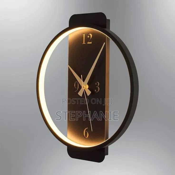 Wall Clock With Led Light