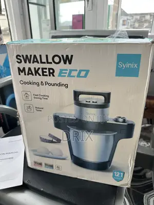 Syinix Swallow Maker Eco 6litre Cook Multi Functional Food Processor