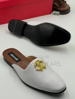 Roberto Cavali White Leather Half Shoe 40-46