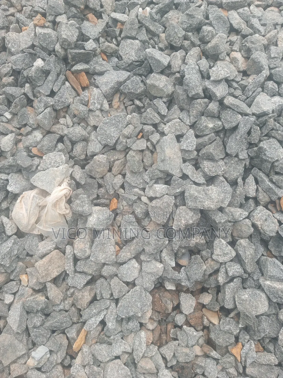 Black Stone Concrete Work Granite Chippings