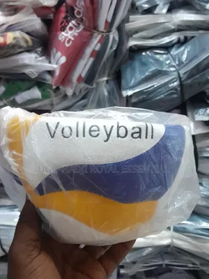 High-Quality Size 5 Training Volleyball (Blue, Yellow White)
