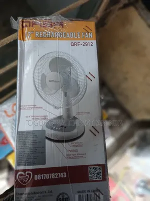 12inch Qasa Rechargeable Fan