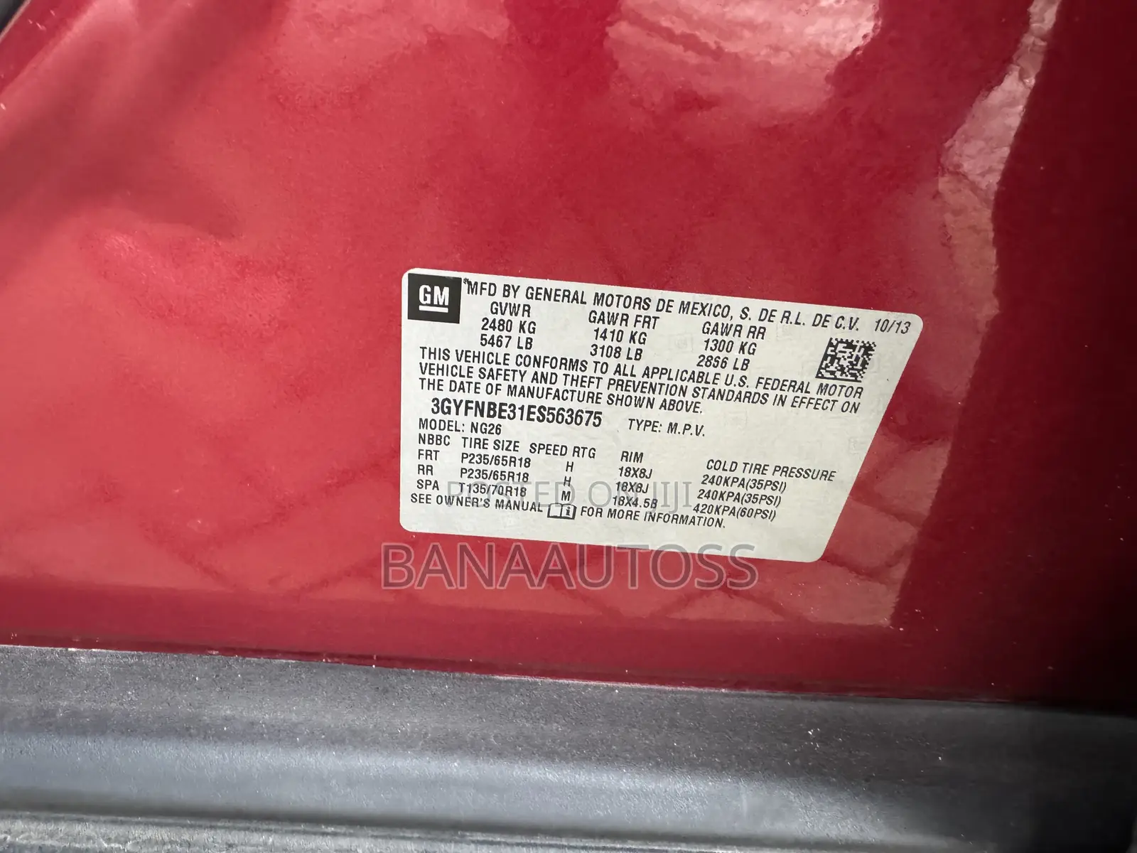 Cadillac SRX 2015 Red