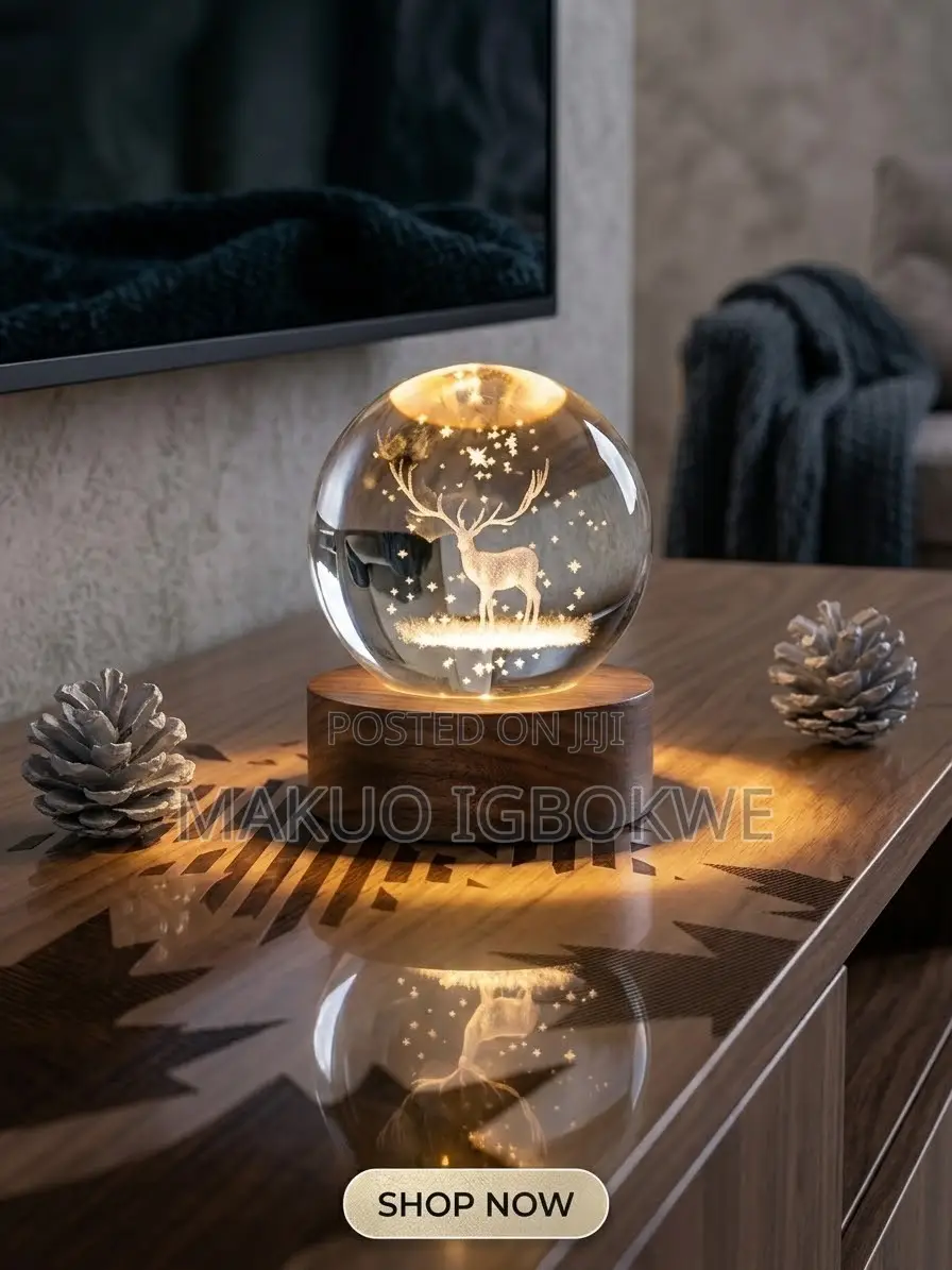 Crystal Led Ball for Your Parlor TV Console